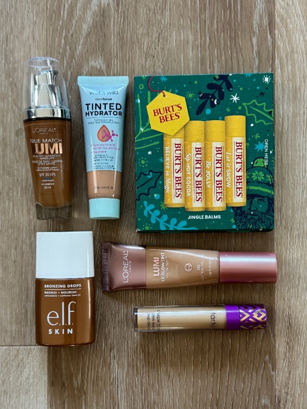 BUNDLE! Tarte Shape Tape Glow Wand, Loreal Lumi True Match, ELF Bronzing Drops +